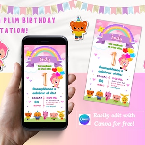 Plim Plim Birthday Invitation
