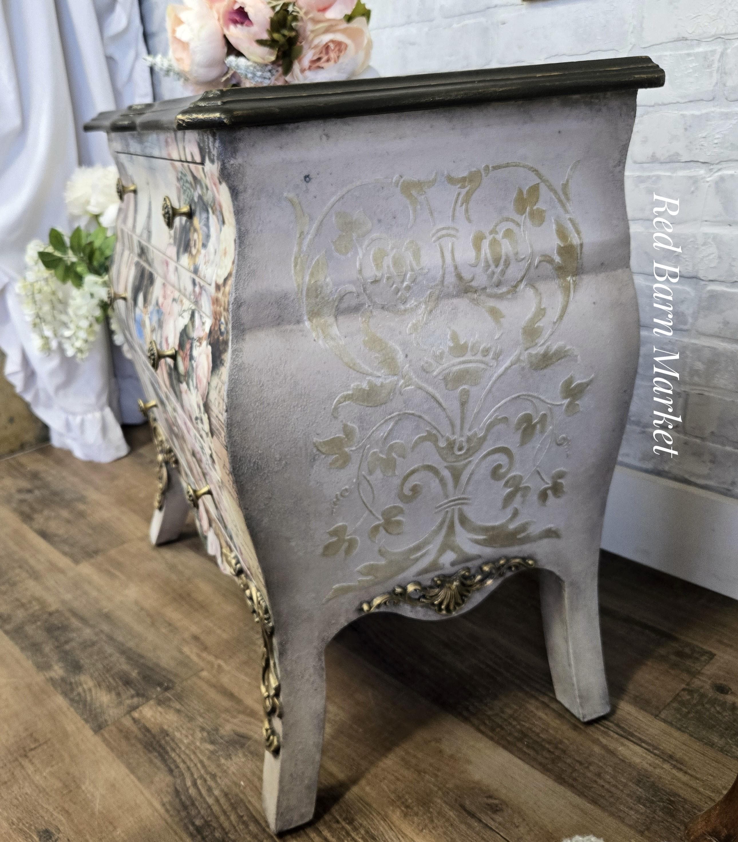 French Country Chic Dresser. Old World Inspired Chest of Drawers ...