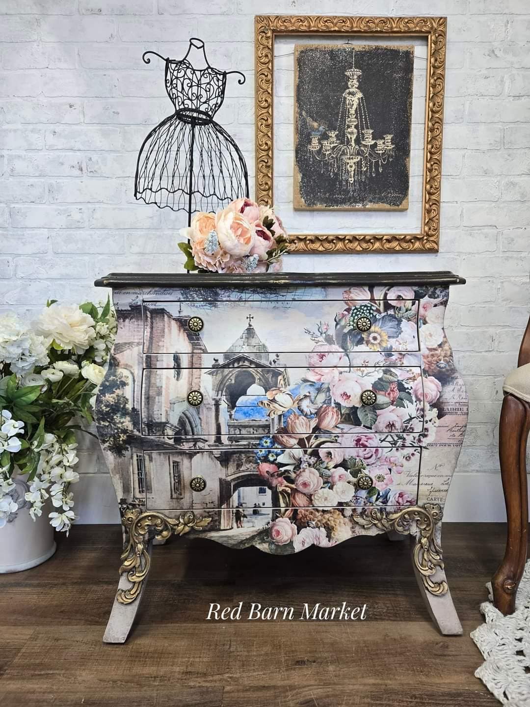 French Country Chic Dresser. Old World Inspired Chest of Drawers ...