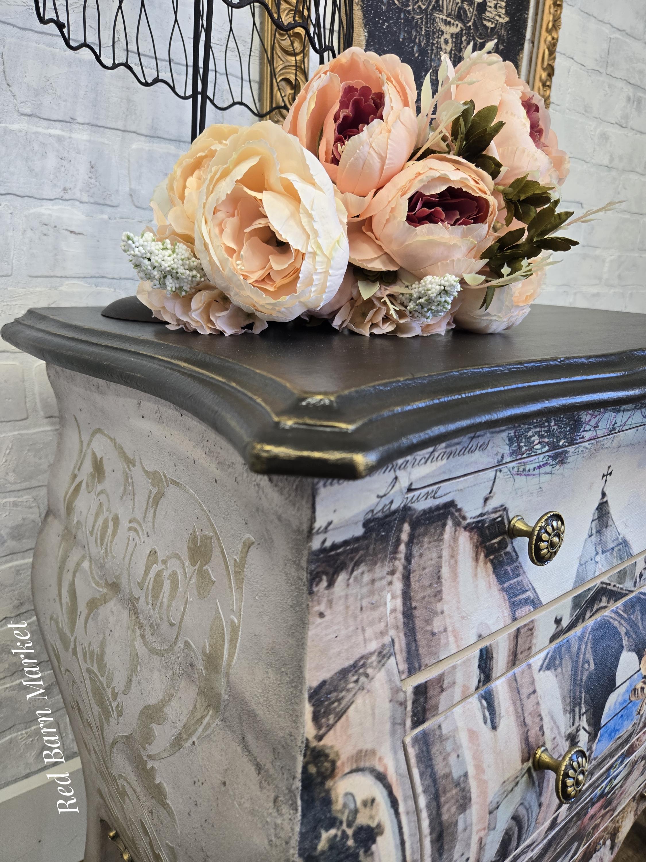 French Country Chic Dresser. Old World Inspired Chest of Drawers ...