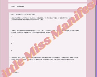 Manifest that Sh*t - Printable Manifesting Template