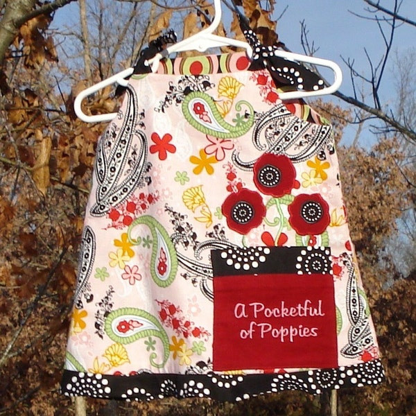 SALE THIS WEEKEND ONLY 2\/6-2\/9 A Pocketful of Poppies Jumper Dress Top - sizes 9M-4T\/see add-on for sizes 5T-7