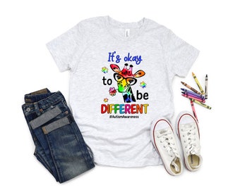 It's Okay To Be Different HTV, Autism Awareness HTV, Educational Htv,  Htv Transfer, DIY Transfers,