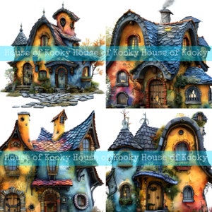20 Pc. Bundle of "fairy Houses". Junk Journal, ATC, Scrapbooking ...