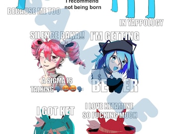 Silly VOCALOID stickers
