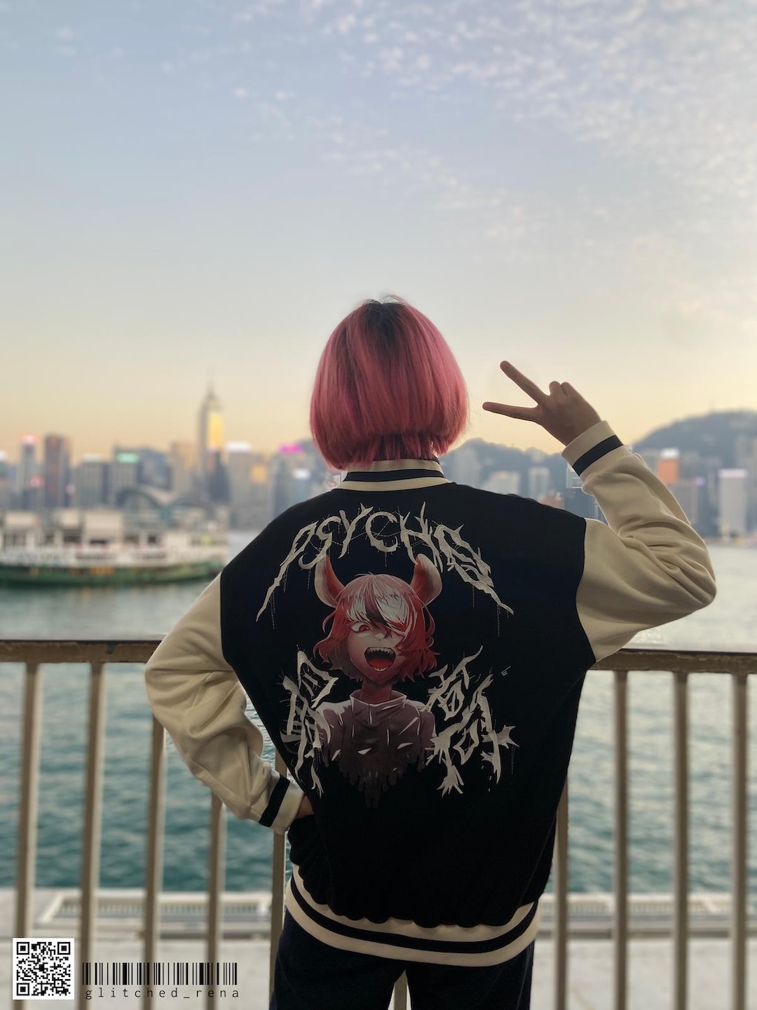 PSYCHO SAIKOU Hakos Baelz Embroidered Baseball Jacket - Etsy