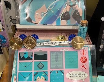 Hatsune Miku inspired letter set