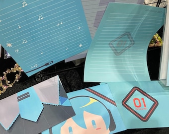 Hatsune Miku inspiriertes Buchstaben Set