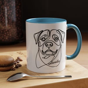 Rottweiler Mug – Dog Lover Mug, Gift for Dog Owner, Rottweiler Gift Idea, Pet Owner Coffee Cup (11oz, 15oz)