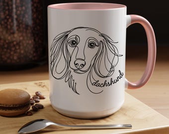 Dachshund Line Art – Dog Lover PNG SVG (Digital Download)