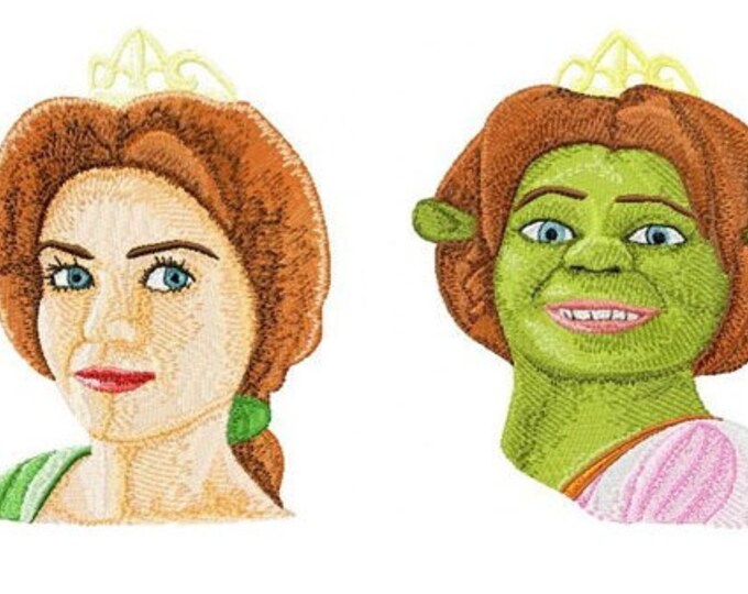 PRINCESS FIONA FROM SHREK 3D MACHINE EMBROIDERY DESIGNS Etsy