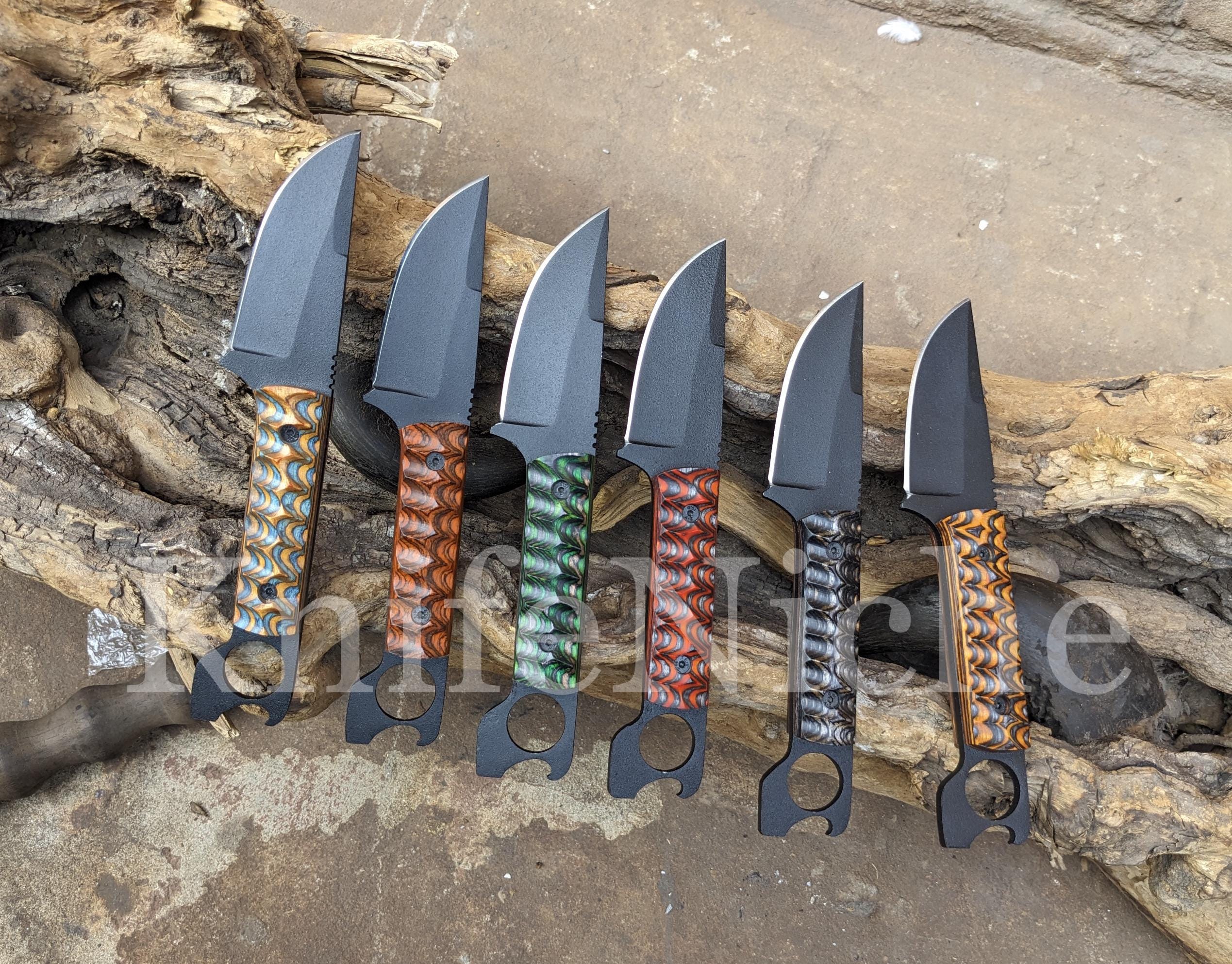Custom Carbonstahl Wikinger Axt: Rosenholz Griff, Lederscheide - Österreich