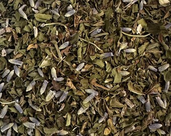 Mezcla de té orgánico de lavanda y menta