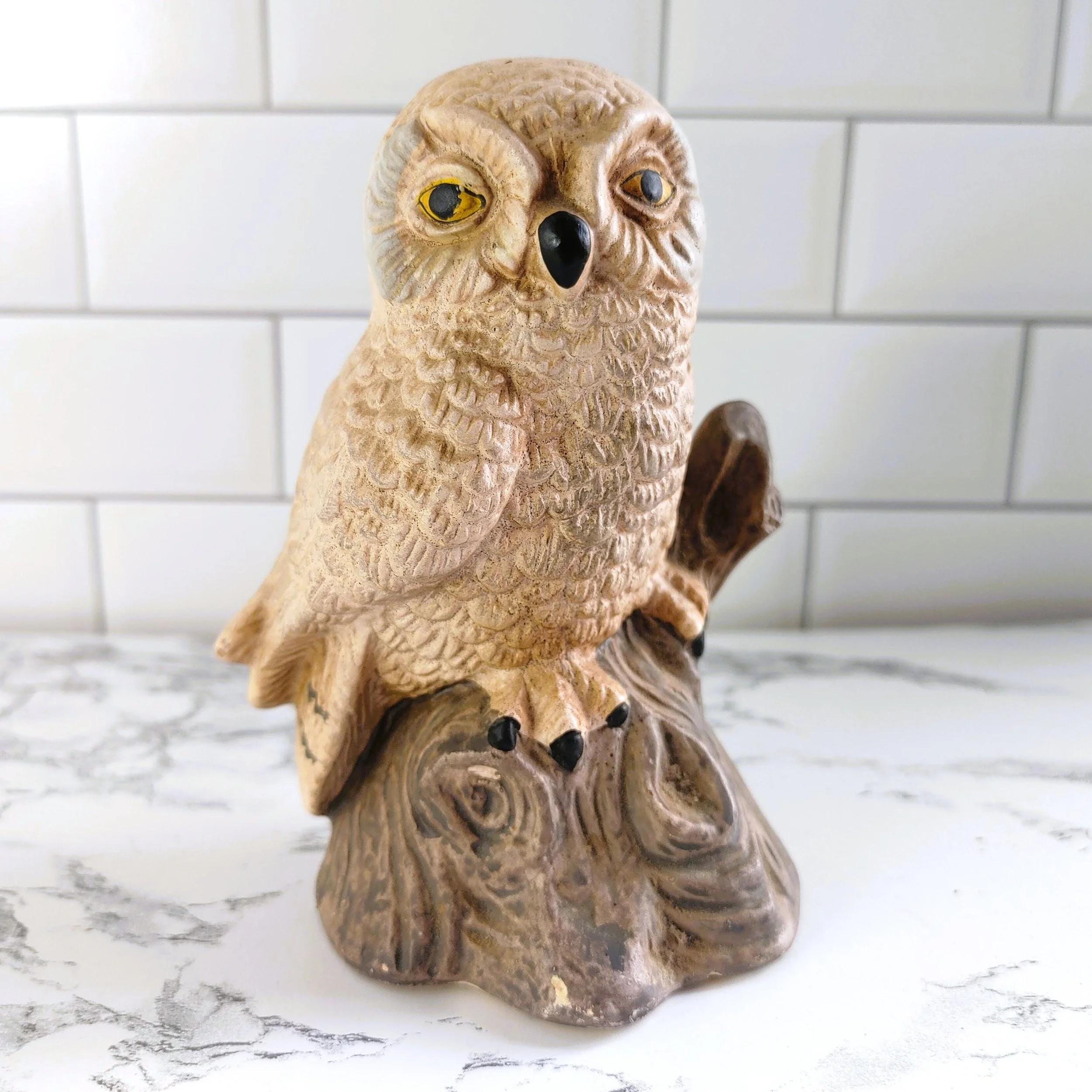 Vintage 1979 Enesco Snowy Owl Figurine