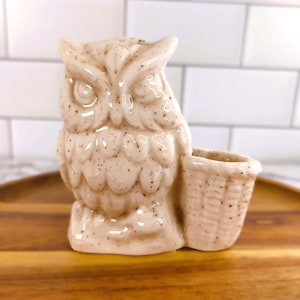 Vintage Owl Toothpick Holder - Farmhouse Kitchen Decor
