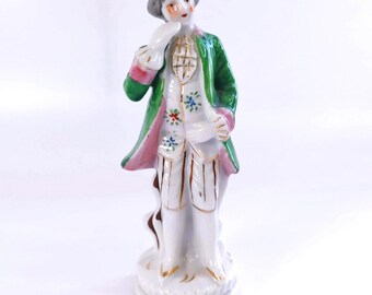 Figurine vintage en porcelaine du Japon occupé Colonial Gentleman 6" de haut