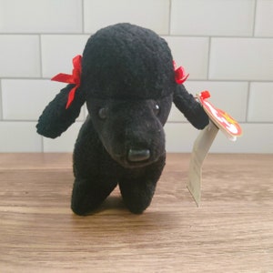 Vintage 1998 Ty Inc. Gigi Black Poodle Beanie Baby w/ Tags