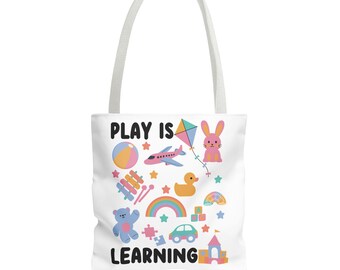 Play is Learning Tote Bag (AOP)
