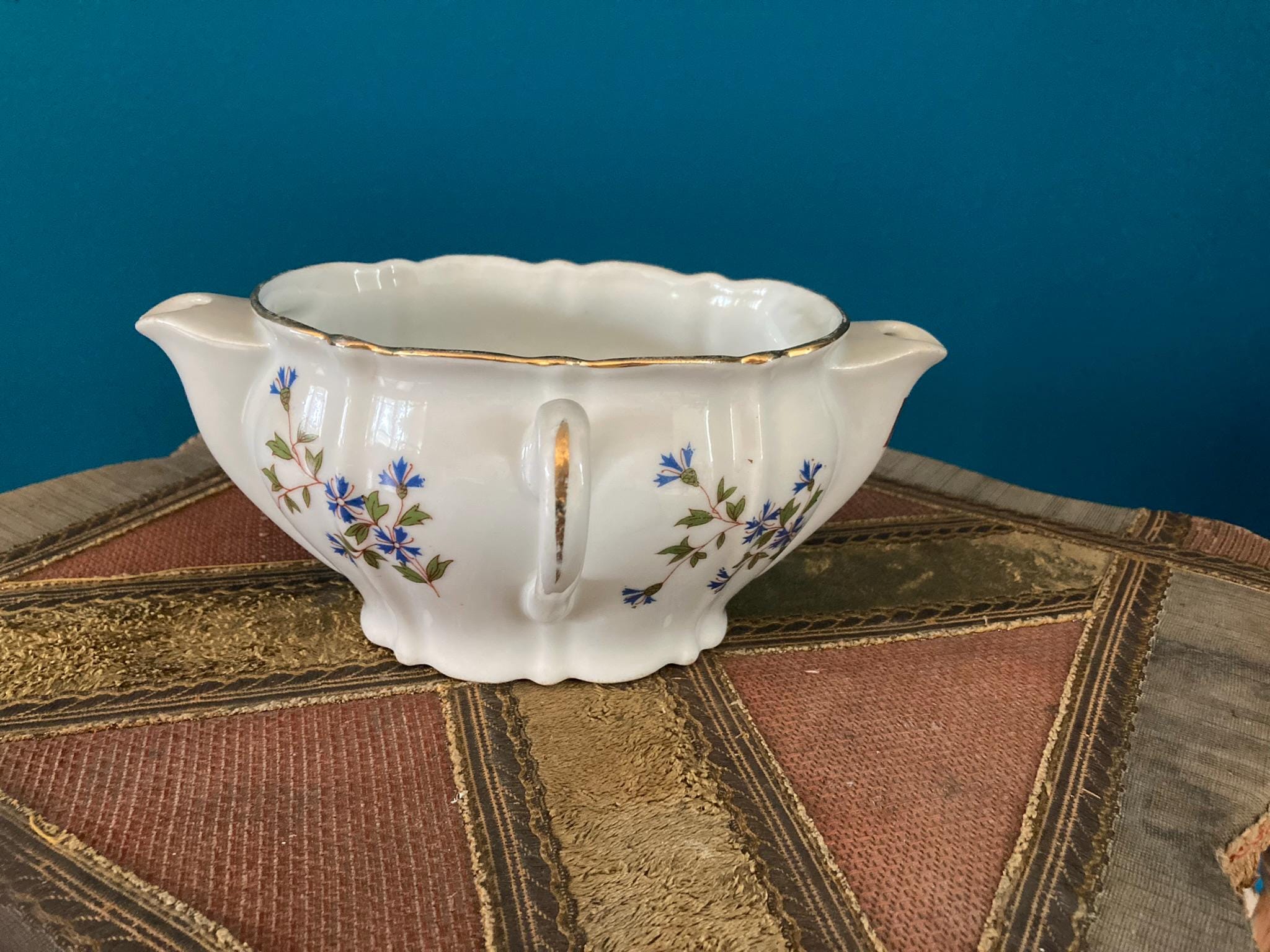 Limoges blue cornflower - Etsy 日本