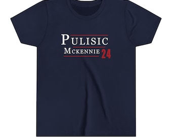 Christian Pulisic Weston Mckennie Funny Kids Tee Vote 2024 T Shirt - USMNT Copa America