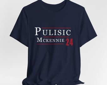 Christian Pulisic Weston Mckennie 2024 Election T Shirt Funny Campaign Style Soccer Tee USMNT