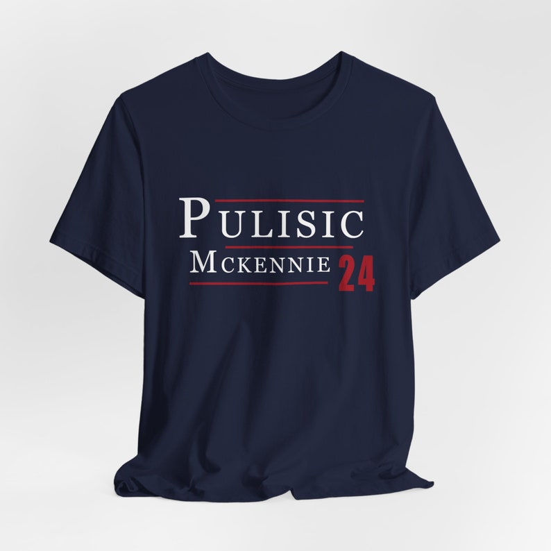 Christian Pulisic Weston Mckennie 2024 Election T Shirt Funny Campaign Style Soccer Tee USMNT image 1