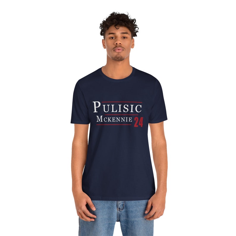Christian Pulisic Weston Mckennie 2024 Election T Shirt Funny Campaign Style Soccer Tee USMNT image 5