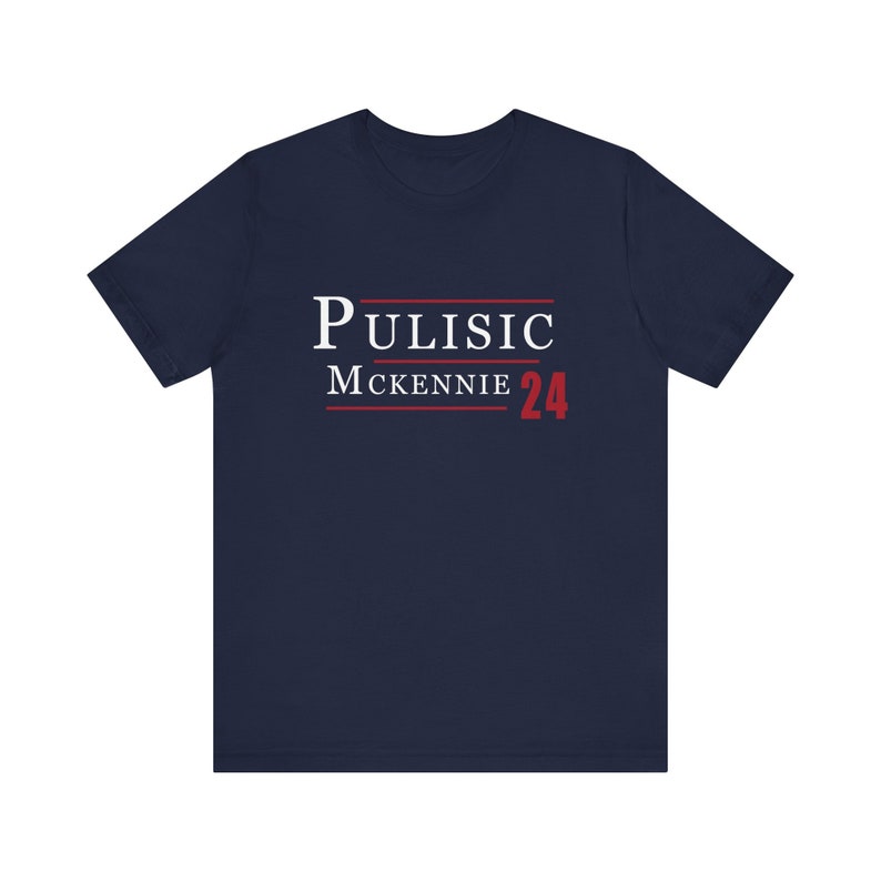 Christian Pulisic Weston Mckennie 2024 Election T Shirt Funny Campaign Style Soccer Tee USMNT image 3