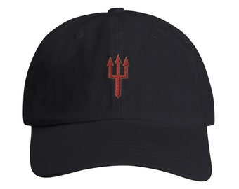 Manchester Fork Dad Hat - Cotton Twill Embroidered Manchester United Soccer Cap - Great for Fans