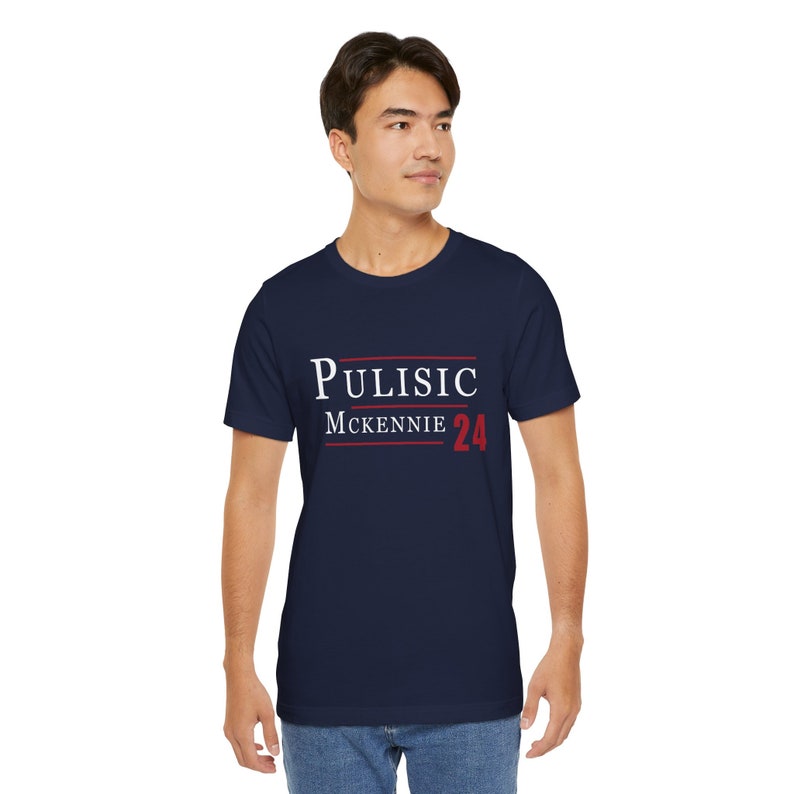 Christian Pulisic Weston Mckennie 2024 Election T Shirt Funny Campaign Style Soccer Tee USMNT image 7