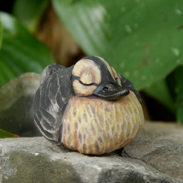 Sleeping Baby Mallard Sculpture