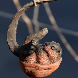 Sleeping Beaver Walnut Ornament image 2