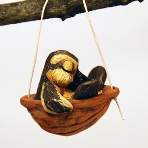 sleeping baby wood duck ornament image 3