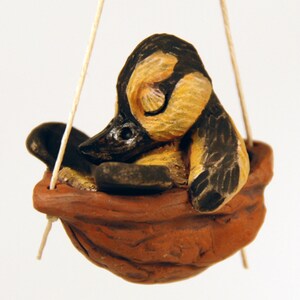 sleeping baby wood duck ornament image 2