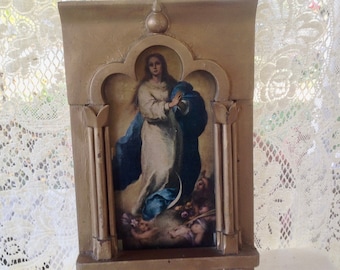 Madonna Virgin Mary Ascending To Heaven Blessed Mother BVM Catholic Home Decor