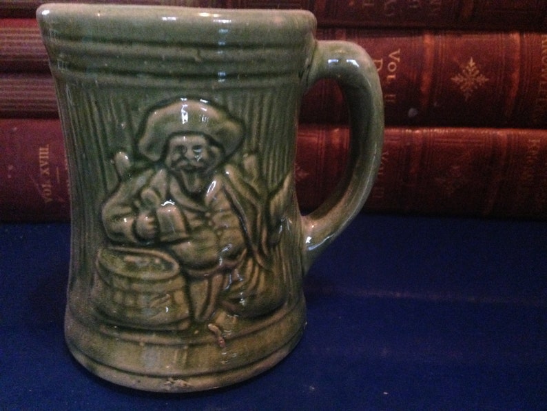 Pirate Tankard Mug Beer Stein 1960s Pottery Mid Century Etsy