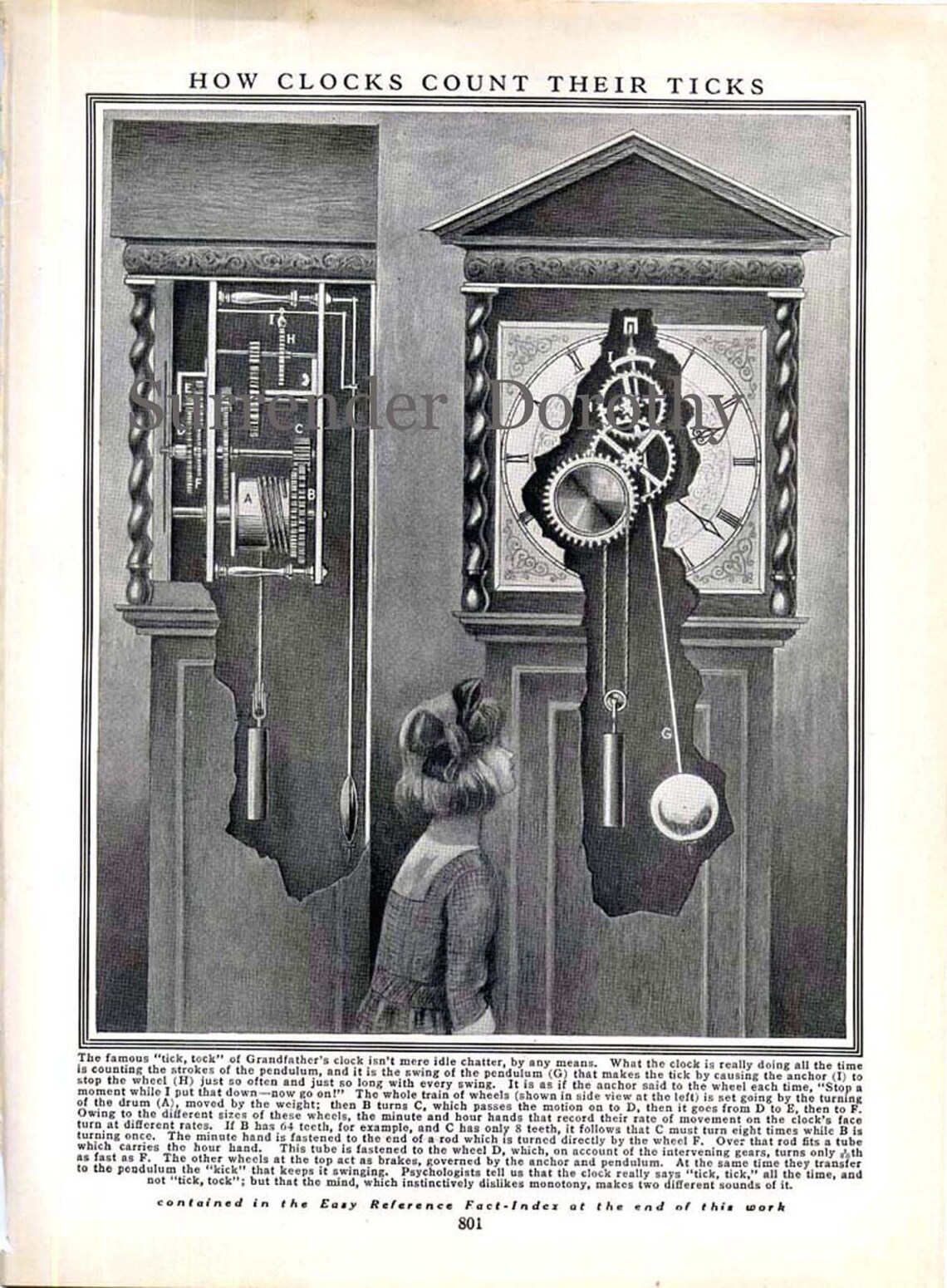 How Clocks Work 1928 Mechanics Lessons for Children Etsy