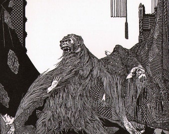 モルグ街の殺人 ハリー・クラーク 1933年 エドガー・アラン・ポー