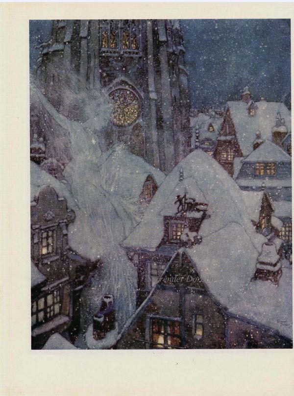 Snow Queen Edmund Dulac Hans Christian Anderson Children's Print to ...