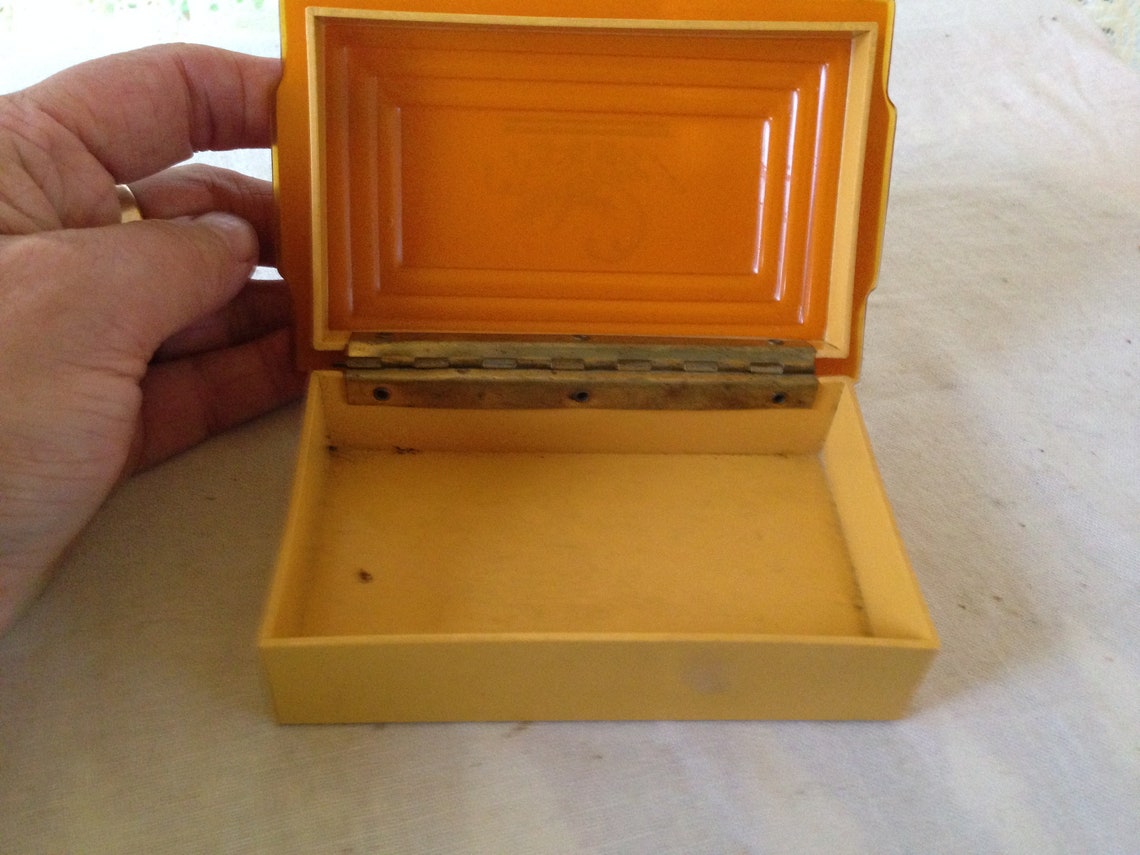 Pyralin Box 1930s Art Deco Dupont Pyralin Covered Celluloid Jewelry Box - Etsy