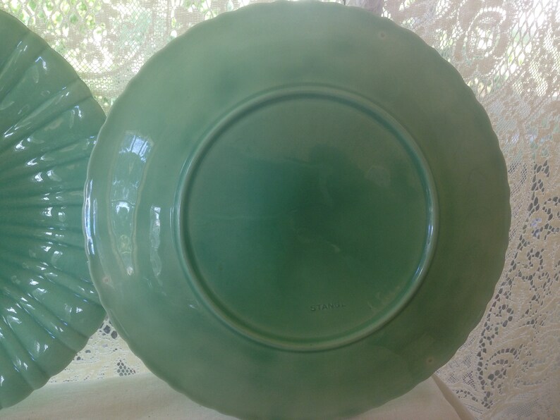 5 Stangl Colonial 10 Dinner Plates Pale Jade Green Etsy