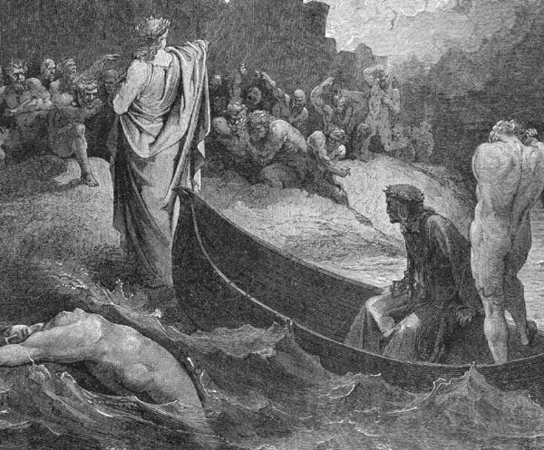 Gustave Dore Virgil & Dante Disembark Citadel of Dis Inferno - Etsy