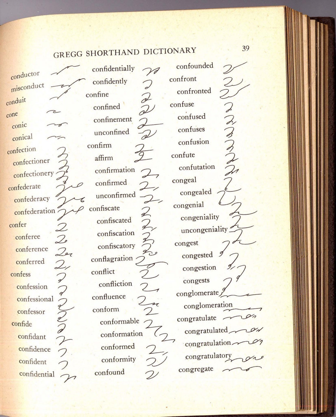 Gregg Shorthand Dictionary 1939 For Your Mixed Media Collage Etsy