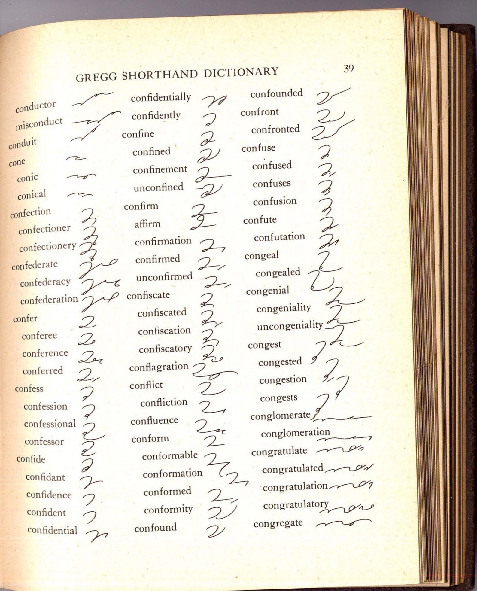 Gregg Shorthand Dictionary 1939 For Your Mixed Media Collage Etsy