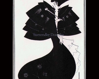 Black Cape From Salome by Oscar Wilde Aubrey Beardsley Vintage