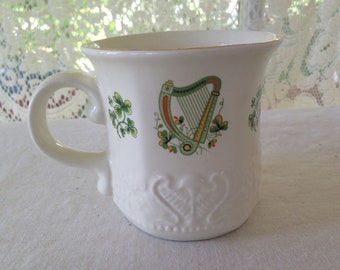 Luck Of The Irish Coffee Mug Carrigcraft County Cork Ireland Vintage 1980s Coffee Cup Vintage Kitchen Ware