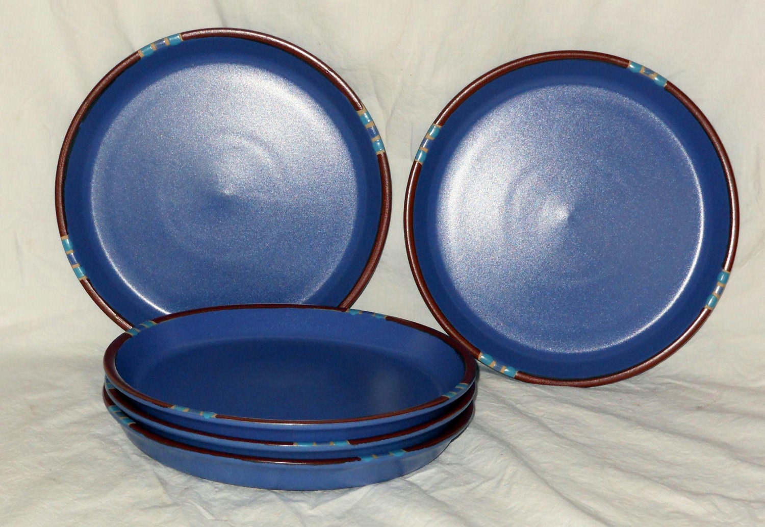 6 Dansk Mesa Sky Blue Dinner Plates Vintage Set SIX 10 Etsy