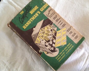 The Complete Home Handyman's Guide Hubbard Cobb Vintage Hardcover Book Beautifully Illustrated Copy 1950