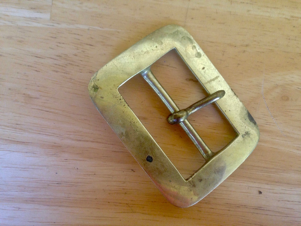 BIG Brass Horse Harness Buckle Handmade Tack Hardware From A Etsy