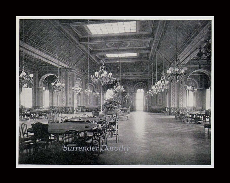 Monte Carlo Casino Gaming Room France 1890 Rotogravure Black & White Victorian Photo Illustration To Frame image 4